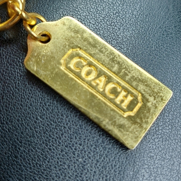 Coach Gold and Blue Bag - Picture 2 of 2